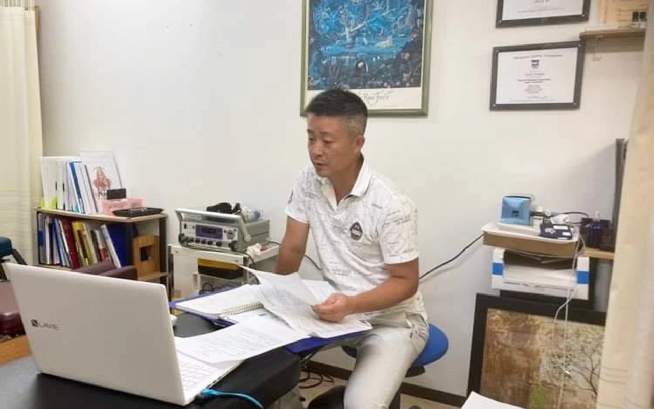 広陵コンディショニング院長の学びの様子
